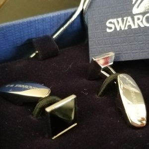 Swarovski Men's Silver Cufflinks